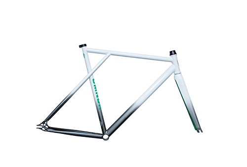 POLOANDBIKE CMNDR Nimbus - Cuadro de bicicleta, color blanco, gris, ve