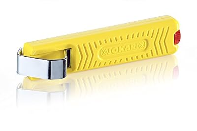 Jokari T10272 Couteau de câble No. 27, 8-28 mm, Jaune