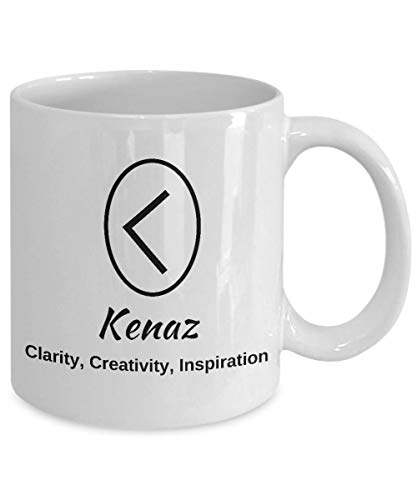 Kenaz Rune Coffee Mug Gift Norse Rune Mug Viking Rune Mug Rune Stones Divination Mug Oracle Mug Elder Futhark Rune Mug