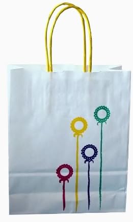 100 pcs Carrier Papper Bags "Flower"