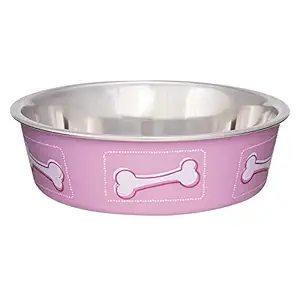 Loving Pets Coastal Bella Bowl for Dogs, Small, Pink