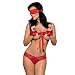 Produktbild Obsessive Secred Set Nachtwäsche Damen,Größe S/M,Rot