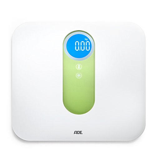 ADE Digitale Personenwaage BE 1298 Ella. Vielseitig einsetzbar als Babywaage, Tierwaage, Kofferwaage. Elektronische Familienwaage in frischem Look zur präzisen Gewichtsbestimmung. Inkl. Batterie. Weiß - 2