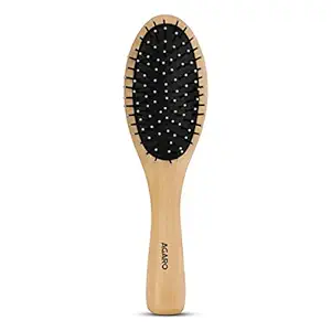 AGARO Prime Wooden Narrow Oval Hair Brush For Grooming, Straightening, Smoothing Hair
