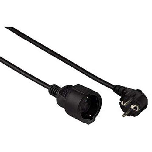 Hama Cable alargador Tipo Shucko 3680W - 16A, 3 Metros, Negro - Hama