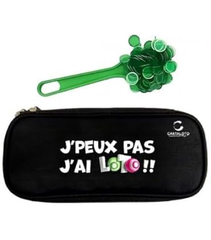 Cavernedesjouets Kit Loto Bingo 3 En 1 - Trousse + Bâton Magnétique Rose + 100 Pions Aimantés - Accessoire Jeu De Société