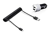 1.8m USB-auf-micro-USB Spiralkabel
