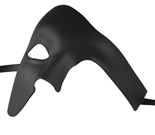 Coofit Phantom der Oper Maske Venezianische Halbe Gesicht Maske Maskerade Maske für Männer - 3
