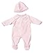 Produktbild Zapf Creation 794760 - My First Baby Annabell Outfit für Tag und Nacht Easy Fit, rosa Strampler mit Print