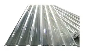 GENERIC RATHNA Traders FRP Roofing Sheets (Natural Silver Color) Size:1 MM (Rate per sqft) Color White