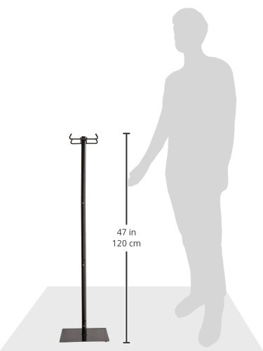Wet Umbrella Stand, 10w x 10d x 40h, Powder Coated Steel, Black