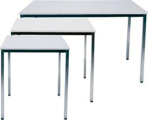 Preisvergleich Produktbild Tisch 1600x800 mm chrom / lichtgrau