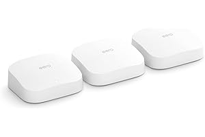 Sistema Wi-Fi 6 mesh tri-band Amazon eero Pro 6, con hub per Casa Intelligente Zigbee integrato | Kit da 3 pezzi