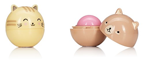 Oh K! Moisturising Lip Balm Set - Novelty Character Lip Balm Duo Pots
