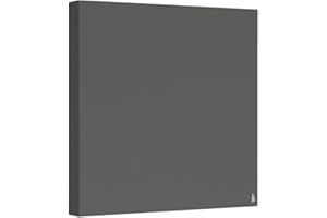 Addictive Sound Panel Acustico Pared Premium 50x50x6 (1 Pieza) - Absorbente Acústico Con Tela Acustica 275 g/m2 - Paneles Acusticos - Panel Acústico - Decoracion Pared - Gris