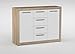 Produktbild Kommode Madryn 08, Farbe: Eiche Sonoma / Weiß Hochglanz - 100 x 138 x 40 cm (H x B x T)
