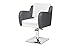 Styling Chair Barber Chair Salon Barbers Chair NUVOLA 100 colors to choose from (chrom base)
