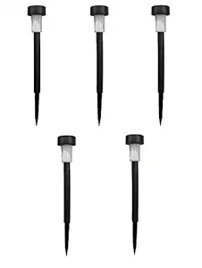 Quace Set Of 5 Garden Solar Lights For Pathway Ambient Lighting