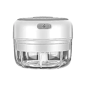 Orbit Intelligent Wireless Chopper with USB Charging | Chopper for Garlic/Fruits/Vegetables/Onions/Pepper/Ginger/Salad, Fast Pieces In Seconds