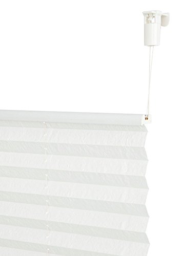 Klemm Plissee Easyfix Plisseerollo creme ohne bohren Crush Optik (H/B: 130/70 cm) - 2