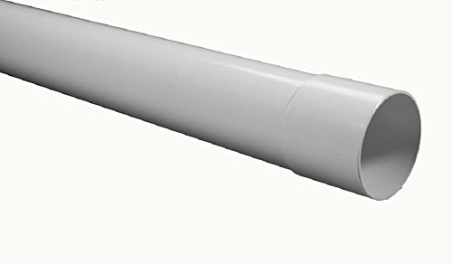 Preisvergleich Produktbild Fallrohr 2m weiß DN 50 für Kastenrinne