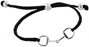 Carina Sterling Silver Snaffle Friendship Bracelet for The Gambia Horse &amp; Donkey Trust