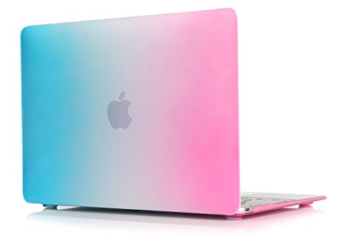 MacBook 12 Retina Hülle, iNeseon Ultra Slim Plastik Leichte Hartschale Tasche Cover Case Schutzhülle für New MacBook 12″ zoll Retina Display 2015 Freisetzung Modell:A1534(Regenbogen) - 2