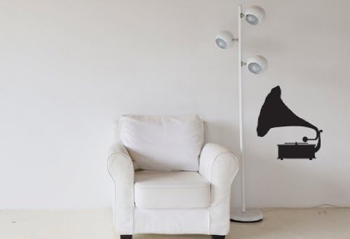 Urbandecal Gramophone Wall Sticker Decal 21cmx24cm