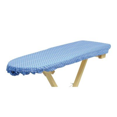 Preisvergleich Produktbild Glückskäfer Kinderwelt Glückskäfer Bügelbrettbezug blau-weiß-gepunkt