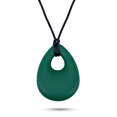 Edealing Silicone Pendant Baby Infant Teething Breastfeeding Chewable Necklace (Green)