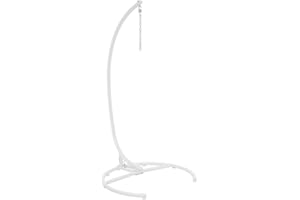 Hespéride - Pied pour Fauteuil Suspendu Panao Blanc, H 210 cm, Acier Traité Anti-Rouille, Charge Max 110 kg - pour Jardin, Terrasse, Balcon
