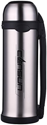 CENSUN SB60600 1100ML Stainless Steel Insulated Travel Mug, Stainless Steel Double Walled Stainless Steel travel mug, (1100ML-Stainless)