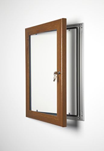 Signware Oak Premium Lockable Poster Case Outdoor Display Frame 8 Sizes (A1)
