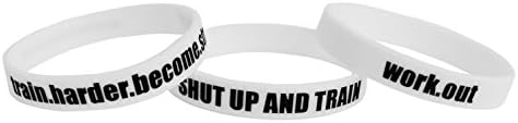 Fitness & Bodybuilding 3x Sportwristbands Shut Up And Train Training Workout Sports Gym CrossFit Equipment Accessories Silicone Rubber Bands Wristbands Bracelets Unisex New