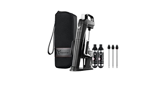 Coravin 101005 Model Two Plus Pack Weinsystem, Edelstahl, graphitfarbe, 10.8 x 11.11 x 30.8 cm
