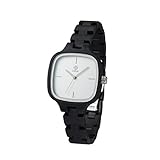 Zeitholz Damen-Holzuhr analog Quarz-Uhr mit Grendill-Armband Modell Roßwein