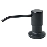 Color: negro mate. Mizzo - Dispensador de jabón (Acero Inoxidable), Color Negro Mate