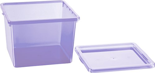 Kigima Basic Box 3l 5er Set Ordnungssystem Aufbewahrungsbox Aqua-Mix blau, türkis, lavendel - 4