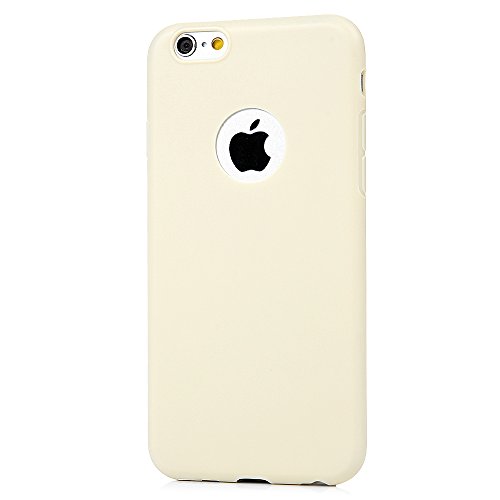 Badalink Case für iPhone 6 Plus/iPhone 6S Plus (5,5 Zoll) TPU Case Handycase Schutzhülle Handytasche Matt mit Logo-Loch Hellgelb+Grüngelb+Rot - 3