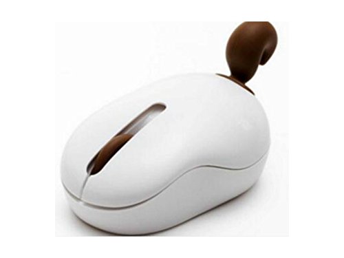 Preisvergleich Produktbild AGOPO Gaming Schöne Haustier-Eichhörnchen-lustige Endstück-Drahtlose Mäuse-Mäuse für PC Computer-Laptop (Weiß + Coffer) für Das Haus