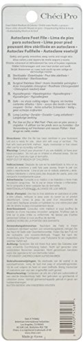Checi Autoclave Sanitize and Sterilize Foot File Carded, Dual Coarse and Medium
