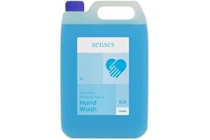 Cleenol Senses Antibacterial Liquid Soap, Blue, 5 Litres, Packaging May Vary