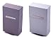Produktbild 2 x Zigarettenetui KANSAS Alu Grau + Silber Zigarettenbox Doppelset Gr. L stabiles Packungsetui