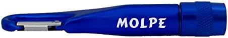 Carabiner Flashlight with text Molpe (first name/surname/nickname)