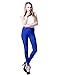 HDE Women's Shiny Solid Color Seamless Cool Stretch Leggings Great Seasonal Wear (Royal Blue)