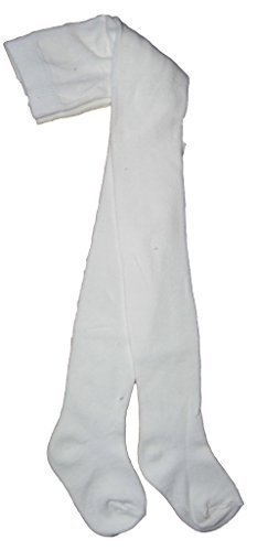 Baby Tights Plain Knitted Cotton Rich 6-12m Cream