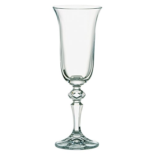 Bohemia Lot de 6 flûtes à Laura, 7 x 7 x 21 cm