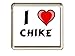 Produktbild Ich liebe Chike Kühlschrankmagnet (Vorname/Zuname/Spitzname)