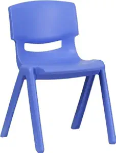 Intra Kids Chair Strong and Durable Kids Plastic School Study Chair - (1-3 Years) (Blue), 1 Count (Pack of 1) (116B)