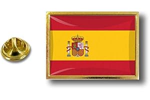 AKACHAFACTORY Akacha pins pin Badge pin's Metal avec Pince Papillon Drapeau Espagne Espagnol